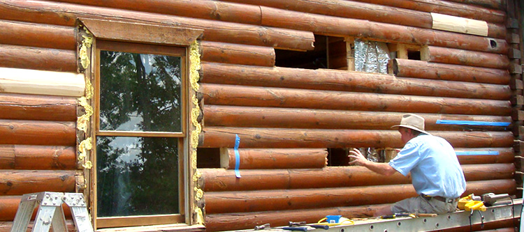 Log Home Repair Rockingham County, Virginia