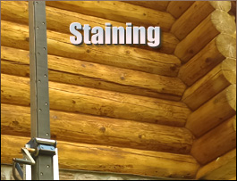  Rockingham County, Virginia Log Home Staining